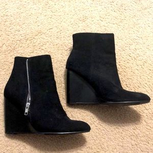 Black Bootie Wedges